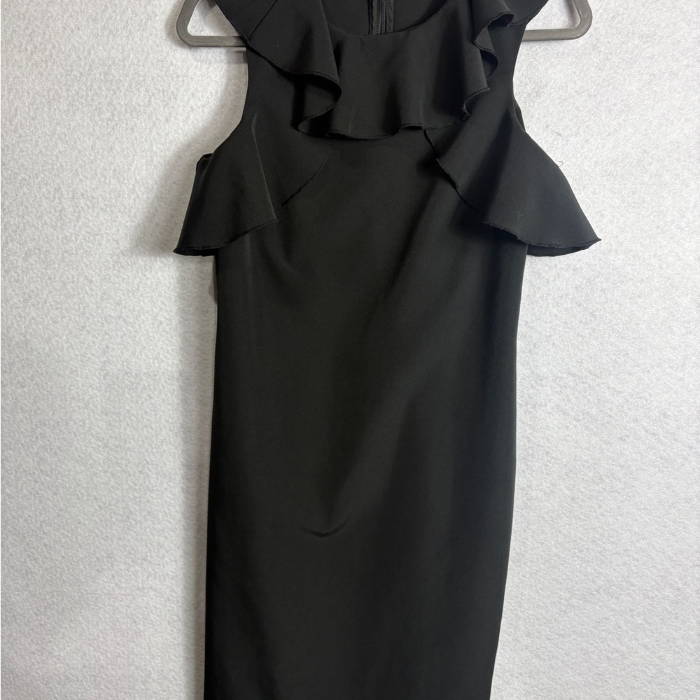 Vero Moda Black Sheath Midi Dress with Cold Shoulder